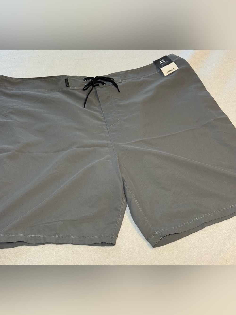 New Hurley Phantom Swim Trunks. Grey. 42”/21 Length.